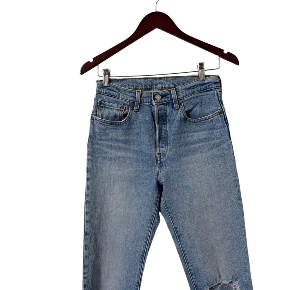 LEVI’S 501 High Waisted Vintage Straight Denim Jeans - Picture 5 of 8